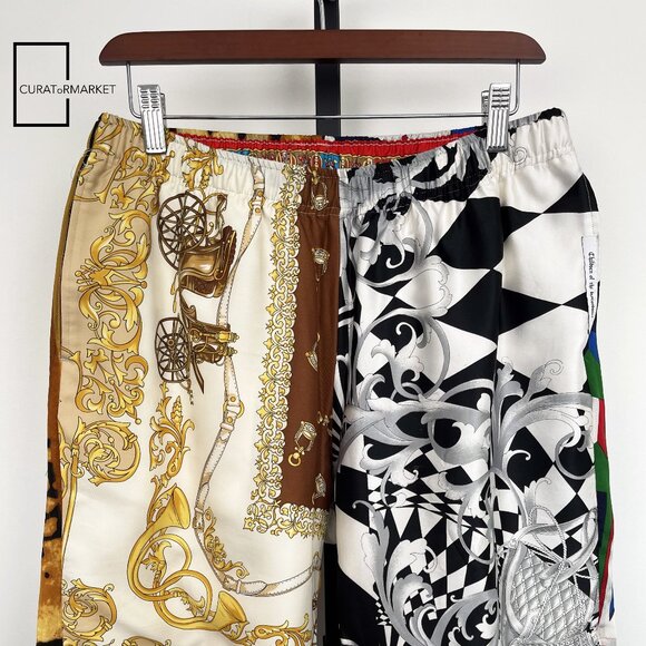 Children of the Discordance Sz2 Vintage Scarf 1 of 1 Baroque Pattern Shorts SS20 - Picture 8 of 11